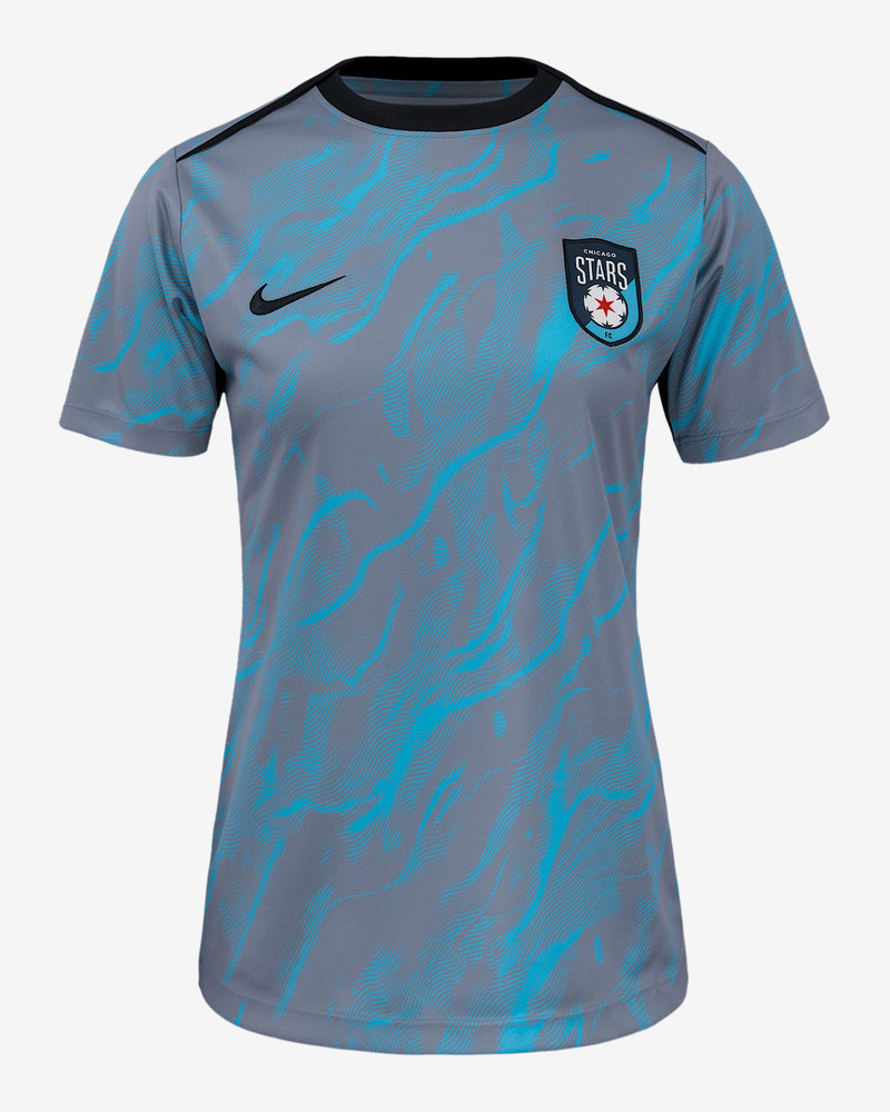 Chicago Stars FC 2025 Women's Nike NWSL Short-Sleeve Pre-Match Top 1