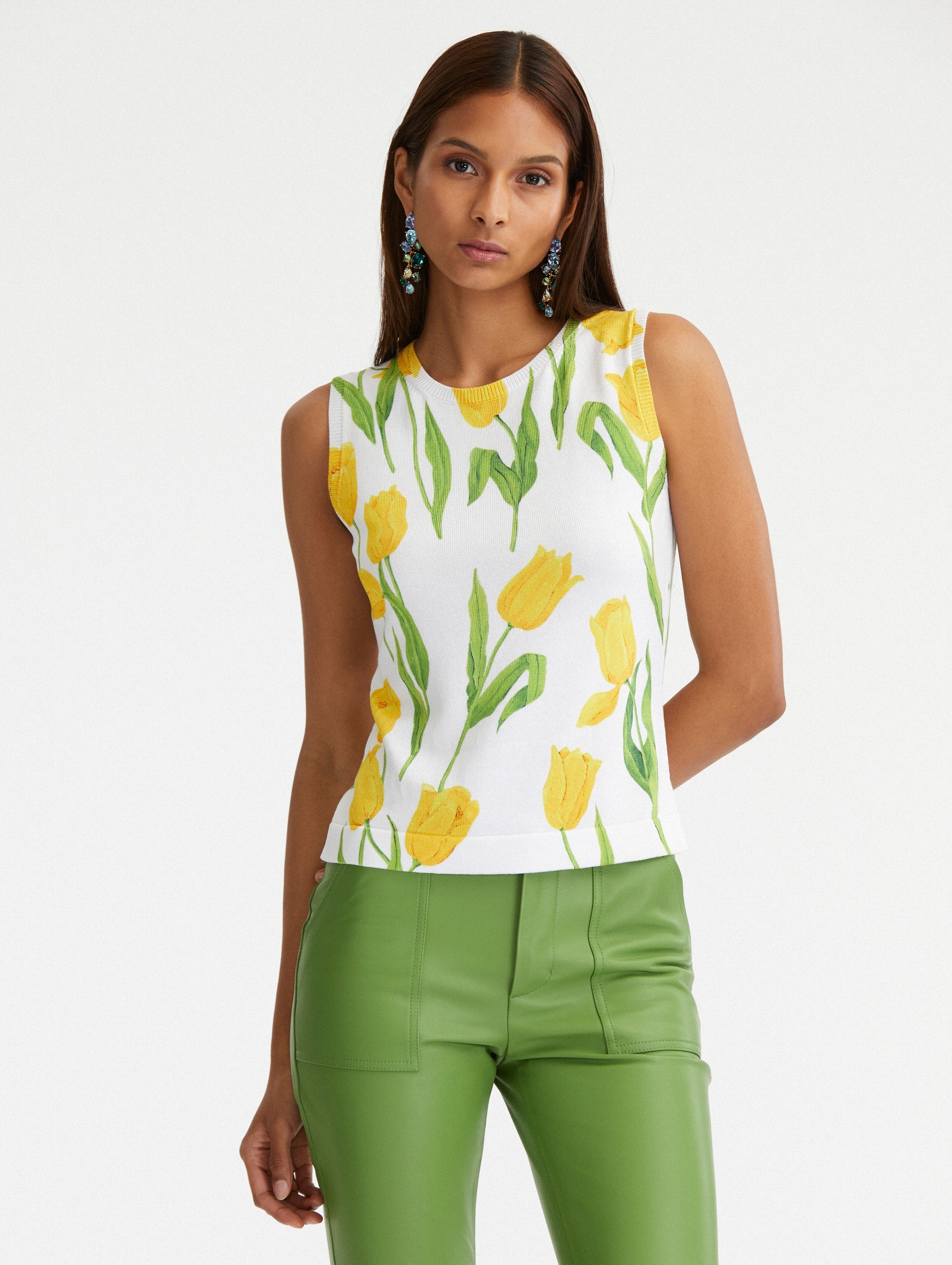 TULIP PRINTED TANK - 2