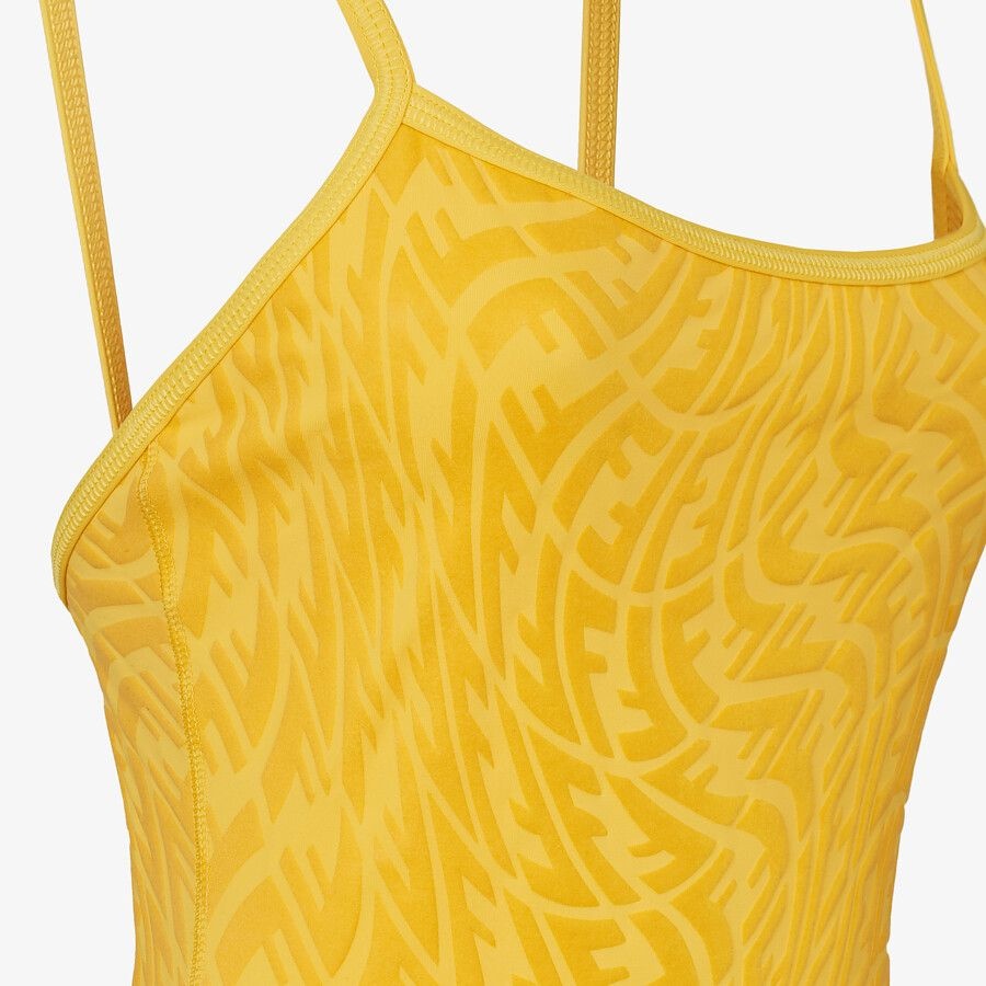 Yellow Lycra® swimsuit - 3