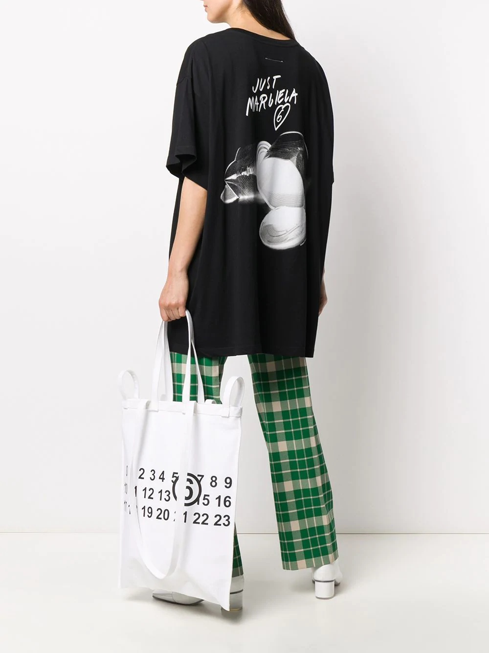 numbers logo shopper tote - 2