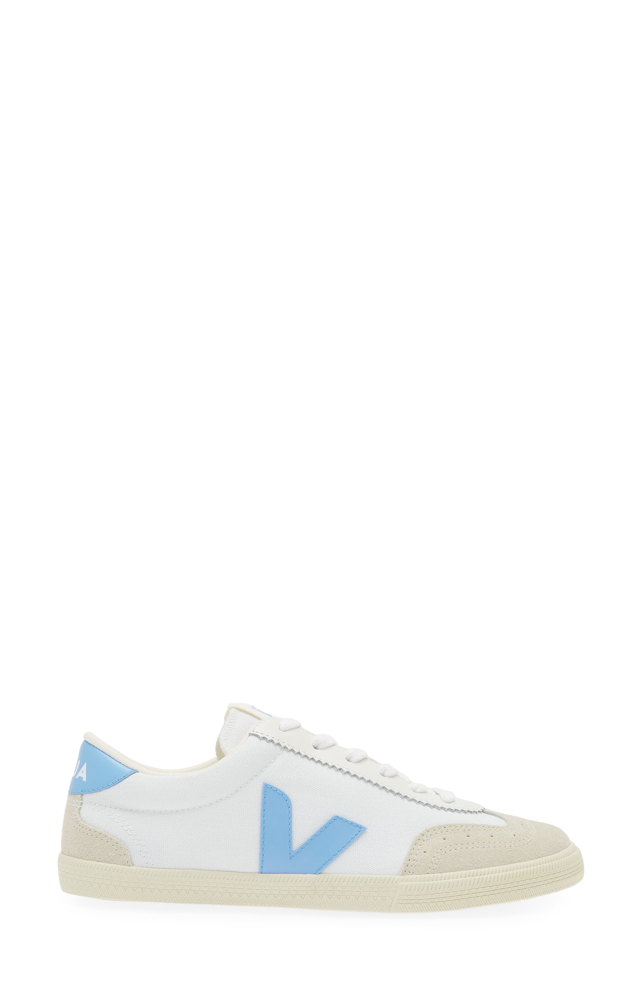 Veja Volley Canvas Sneaker in White/Aqua at Nordstrom - 3
