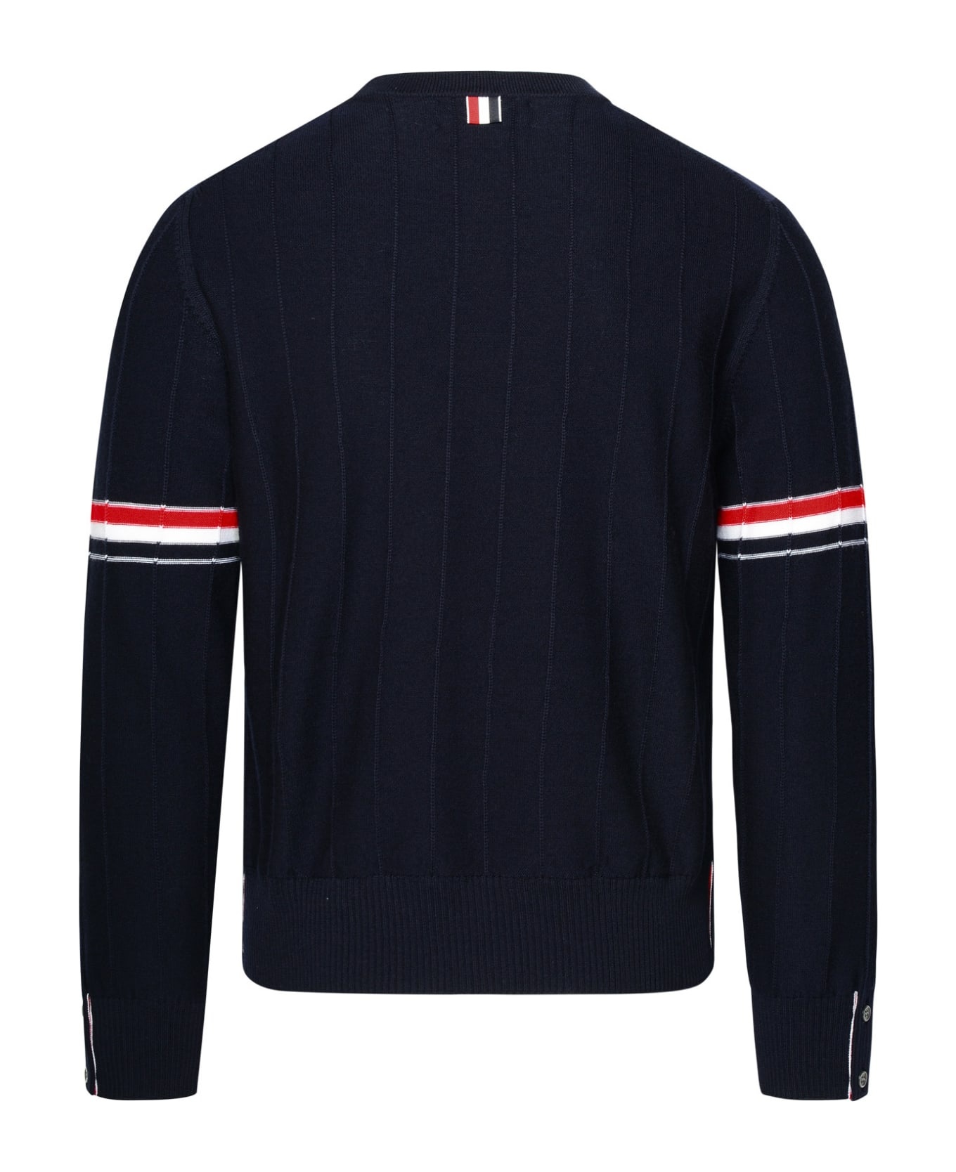Blue Virgin Wool Sweater - 3
