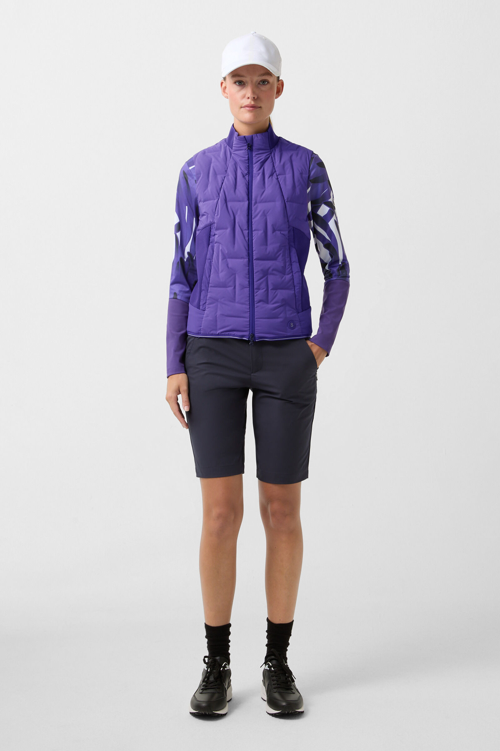 Sia down vest in Violet - 4