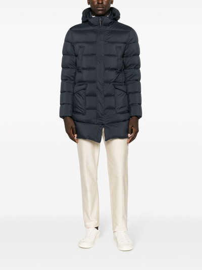 Herno quilted hooded down jacket outlook