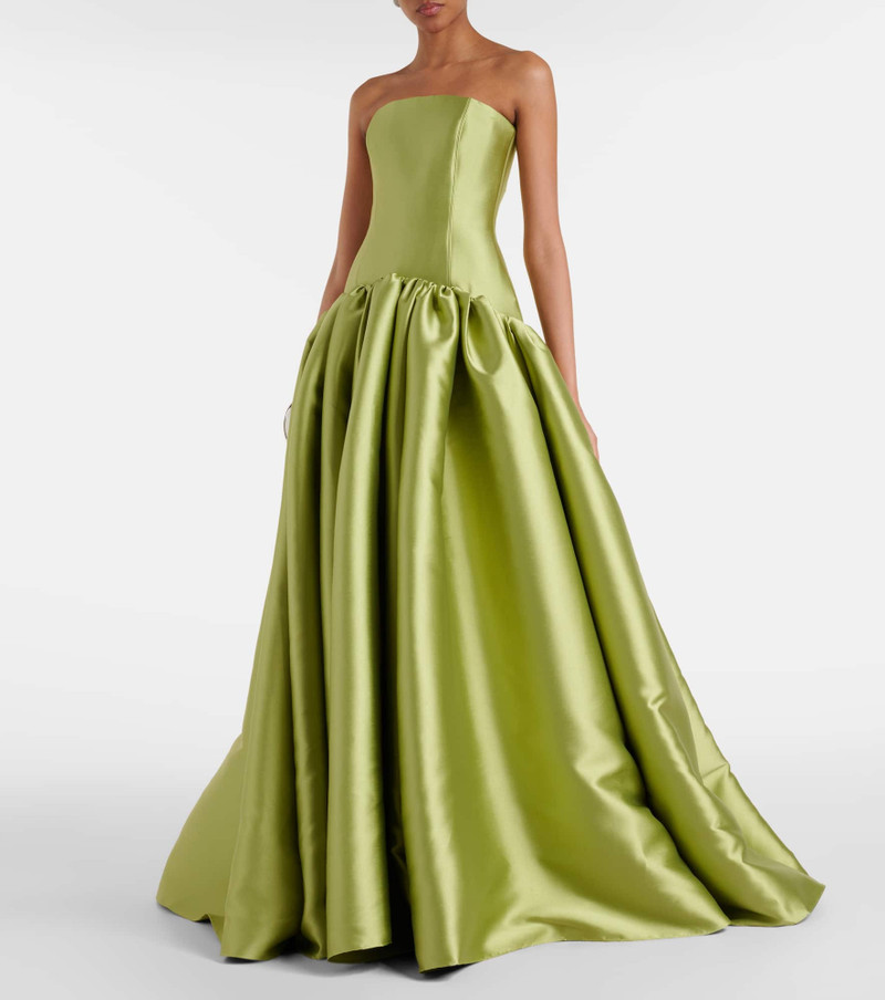 SOLACE LONDON Cassias bandeau satin gown outlook