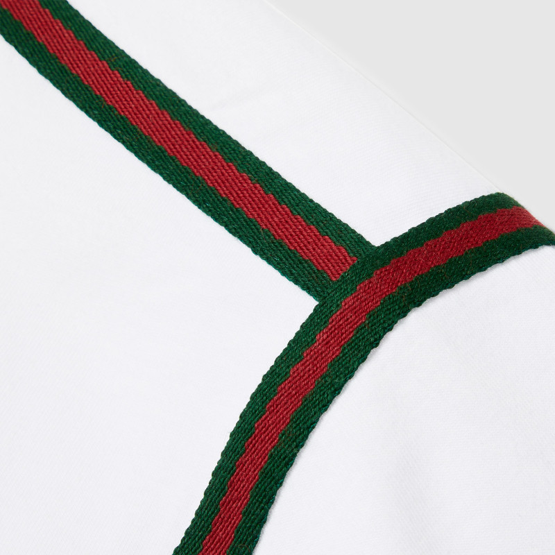 Embroidered cotton jersey T-shirt 7