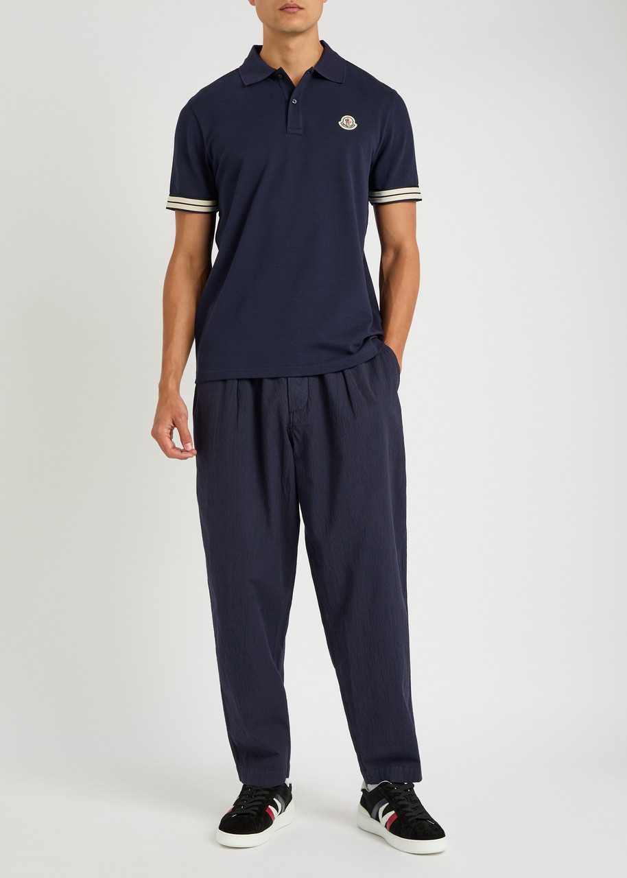 Moncler Piqué Cotton Polo Shirt - 4
