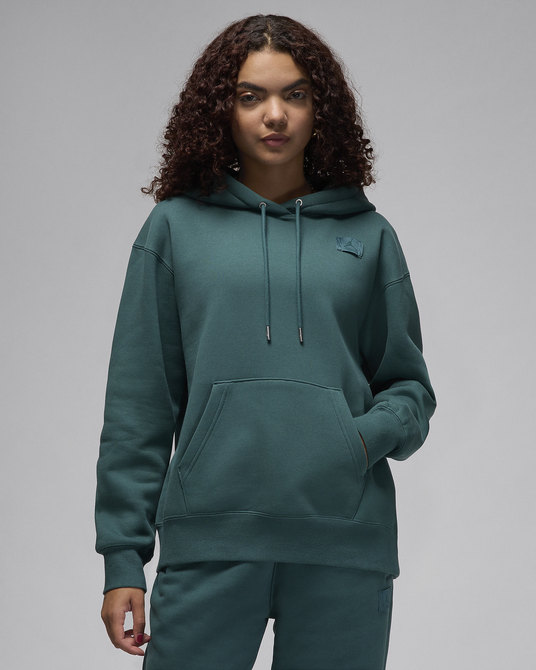 Jordan Flight Fleece Women's Satin Lined Pullover Hoodie - 2