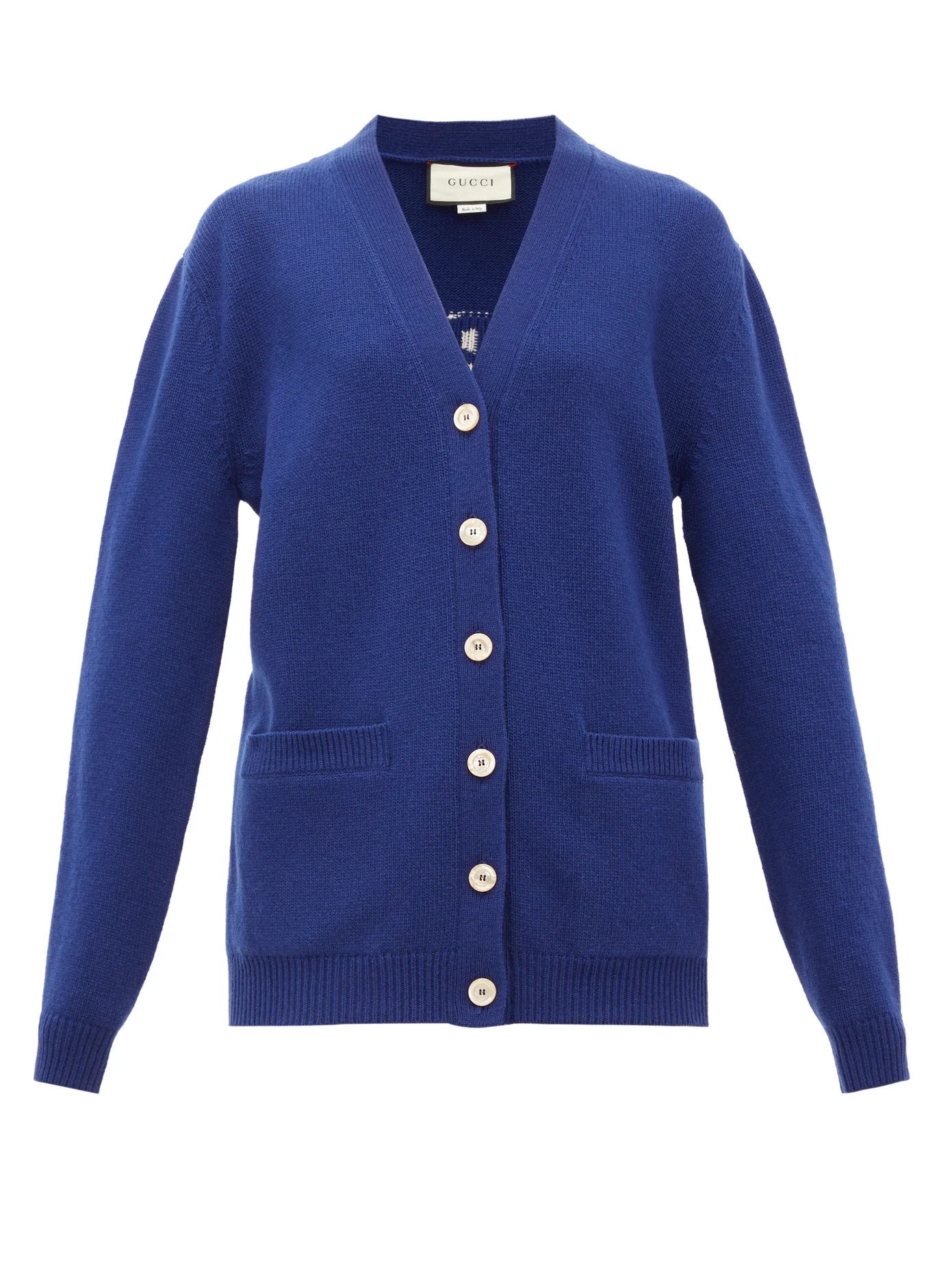 Slogan wool cardigan - 1