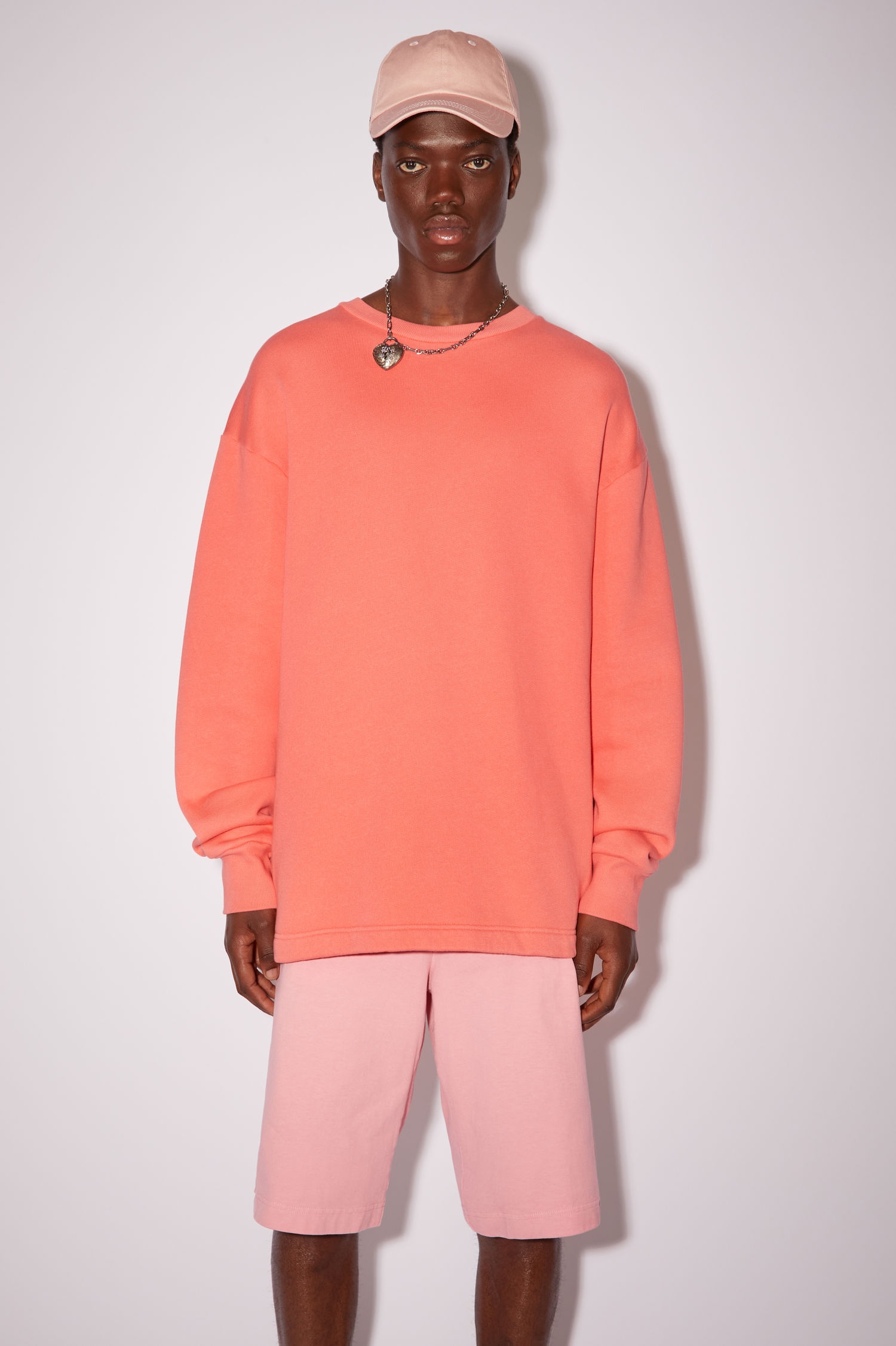 Crew neck sweatshirt - Salmon pink - 3