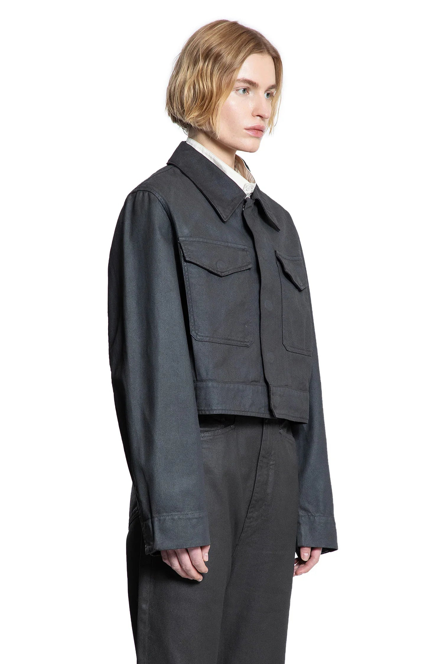 Trucker-Jacket-Shiny-Coated-Denim - 2