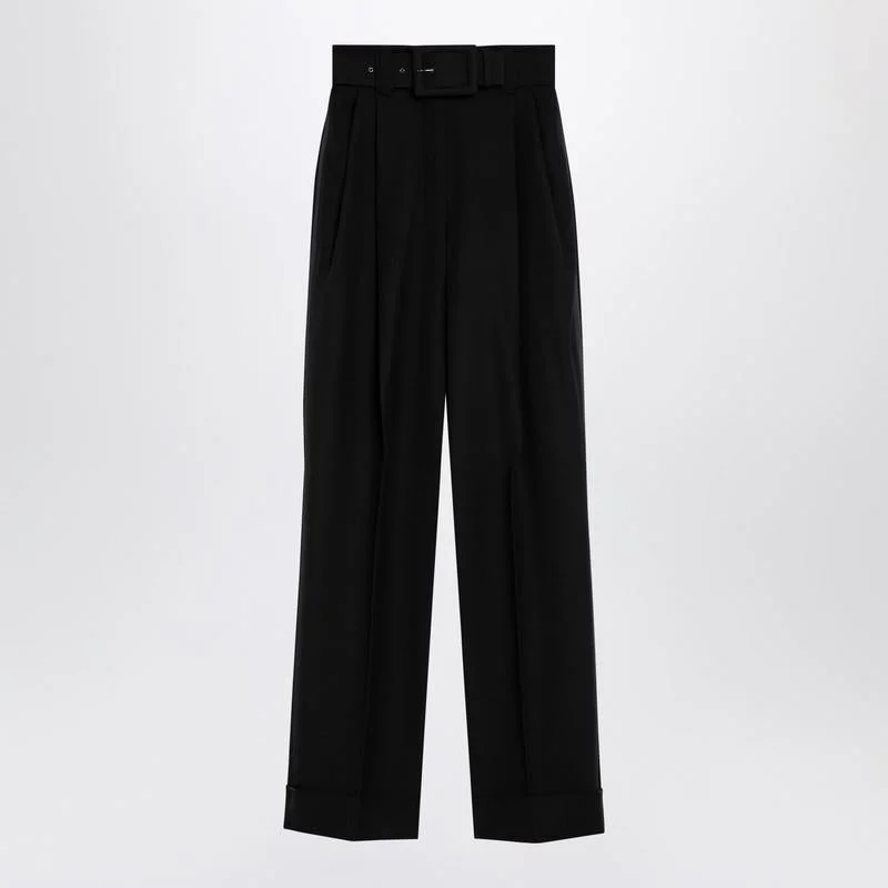 Max Mara Pianoforte Grain De Poudre Trousers - 1