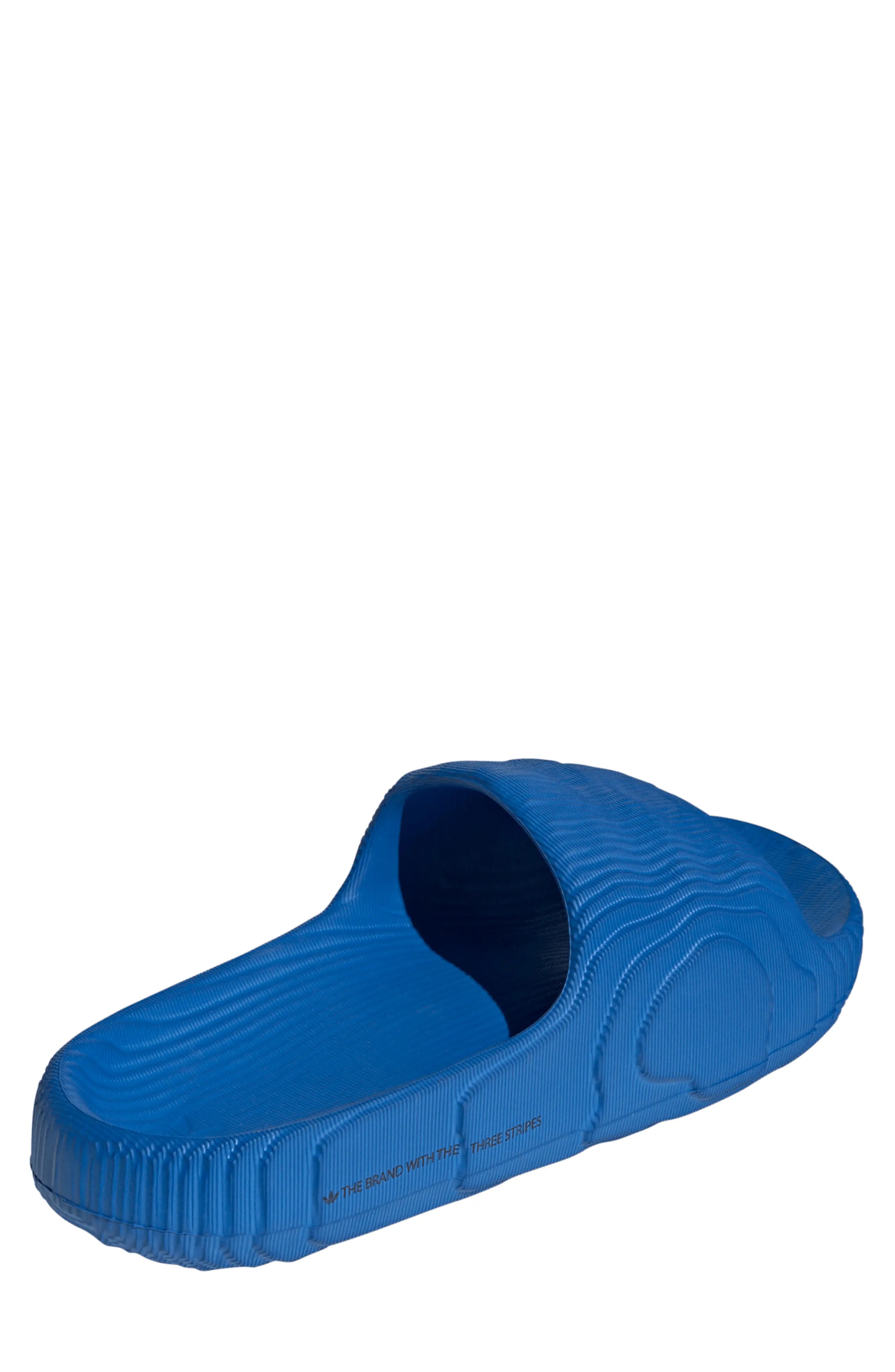 Adilette 22 Slide Sandal in Bluebird/Bluebird/Black - 2