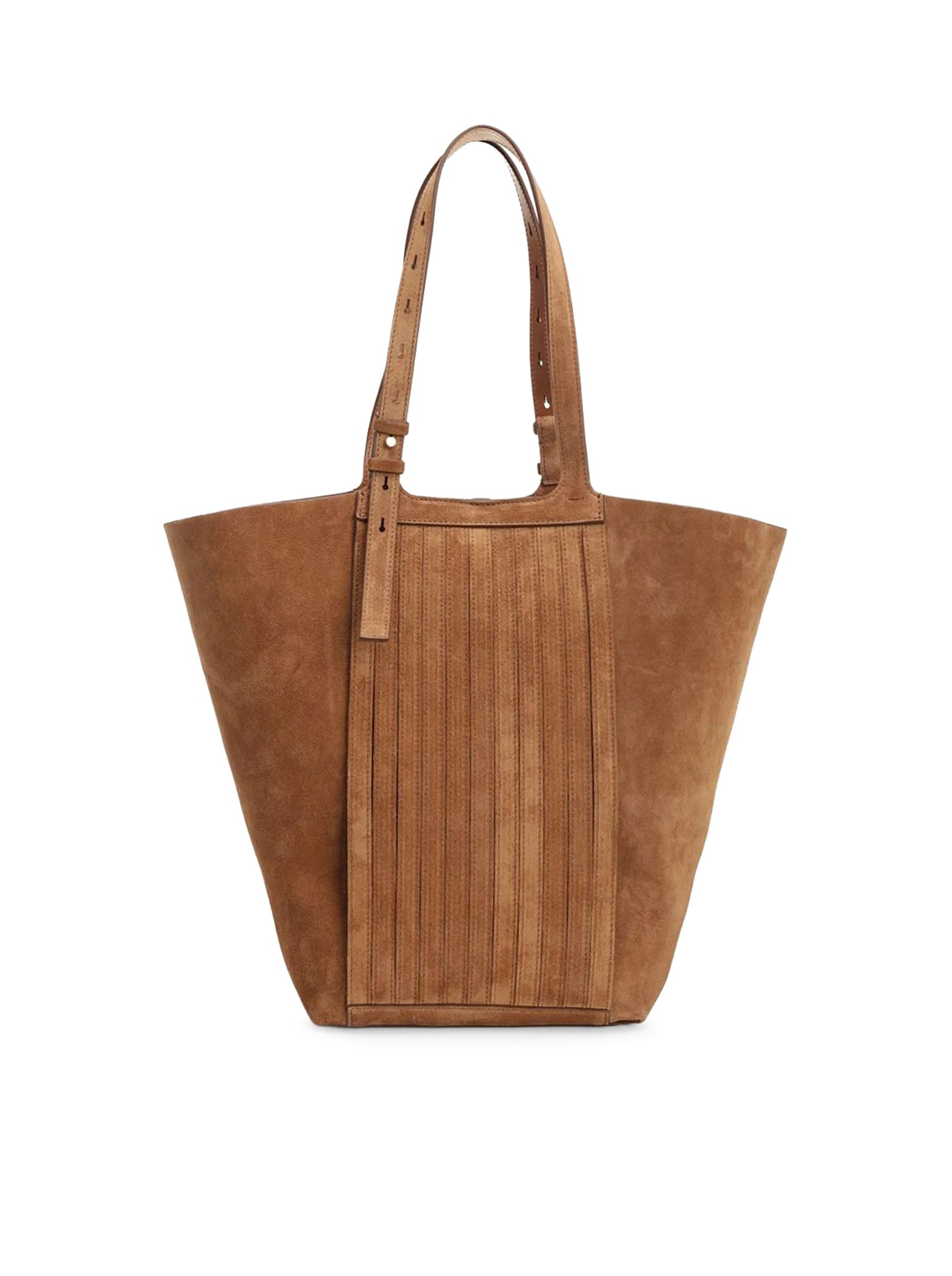 LEATHER FRINGED TOTE BAG - 4