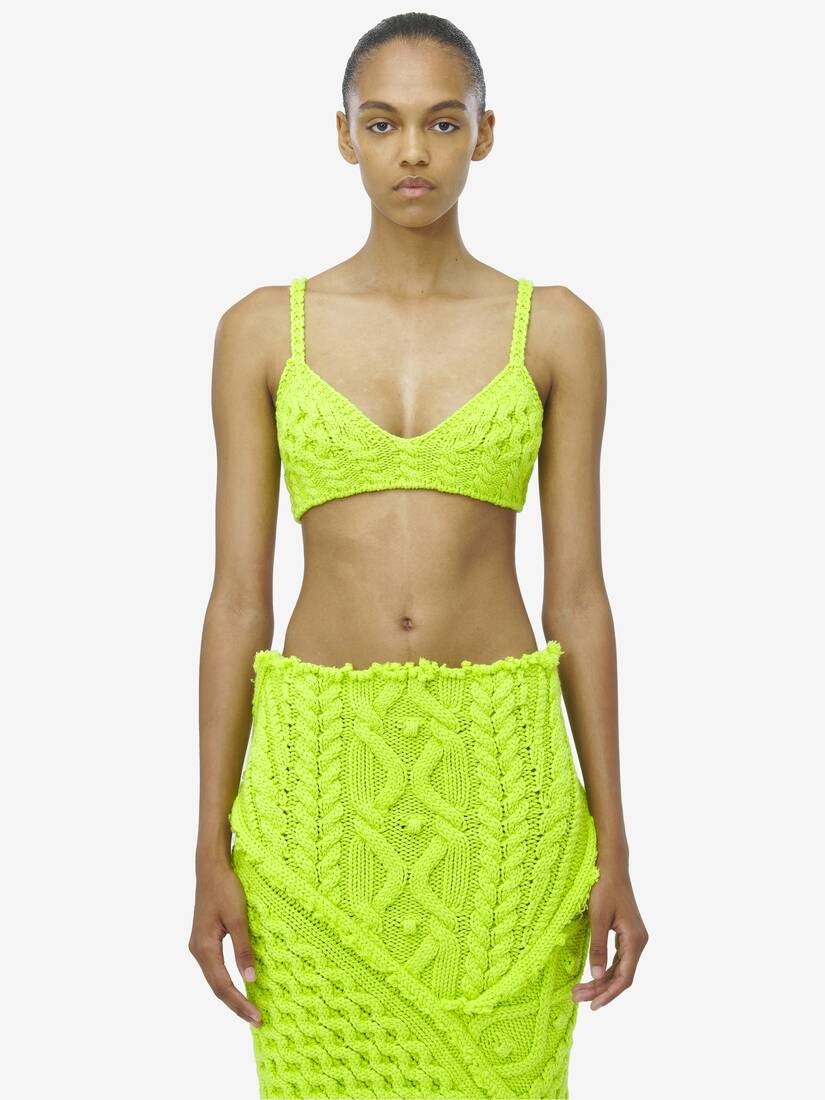 Cable Knit Bra - 1