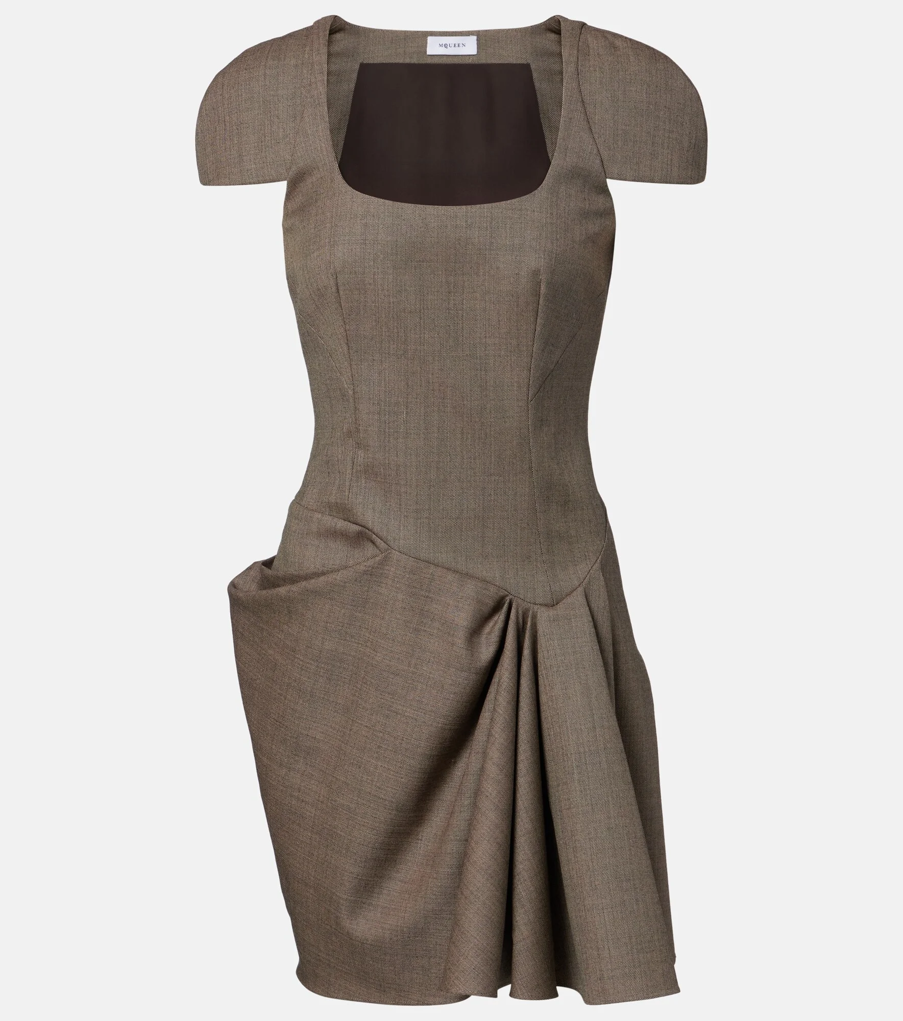 Draped gathered minidress - 1