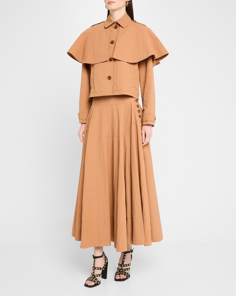 ULLA JOHNSON Cedar Side-Button Skirt outlook