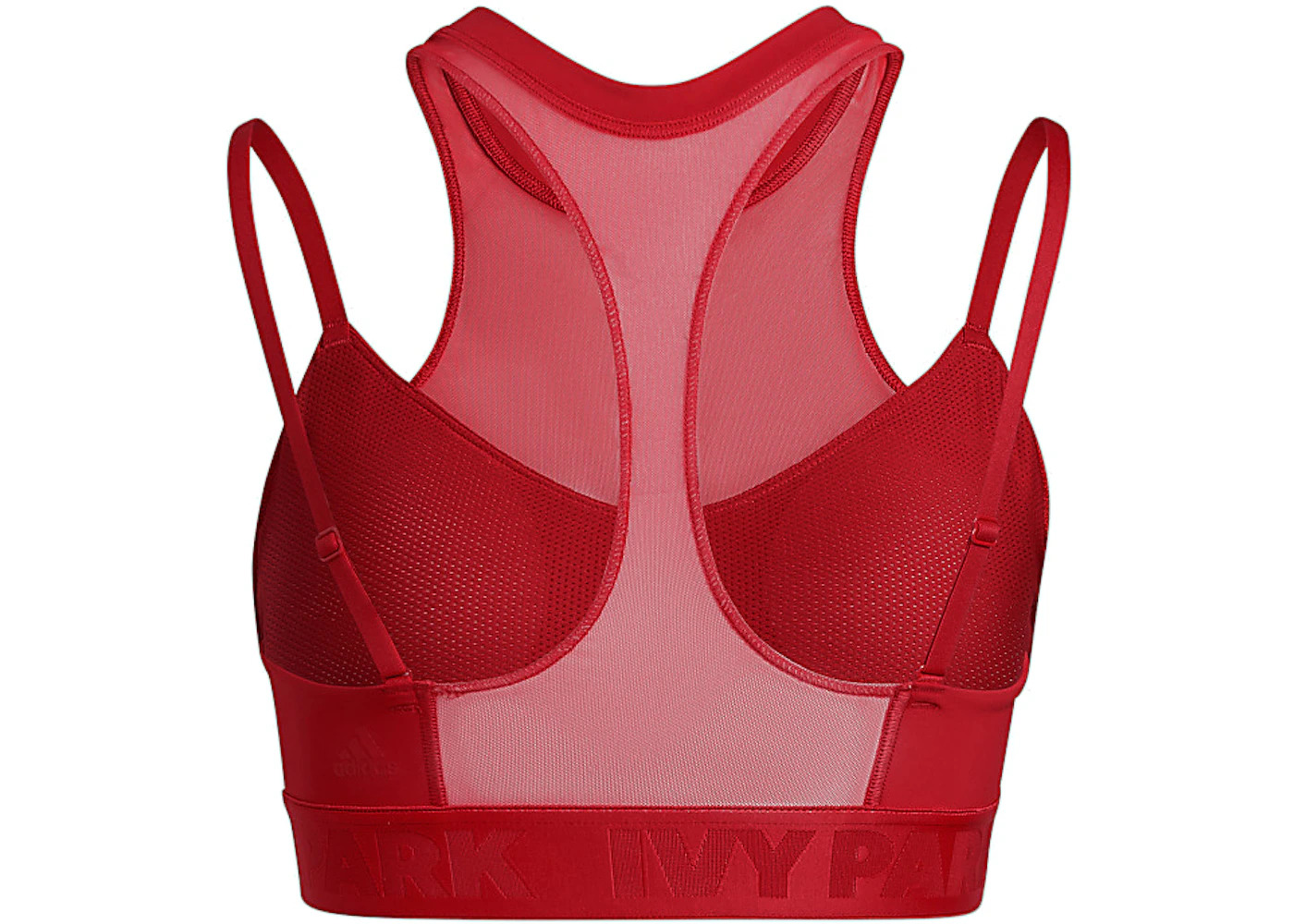 adidas Ivy Park High-Neck Sheer Bra Red - 2