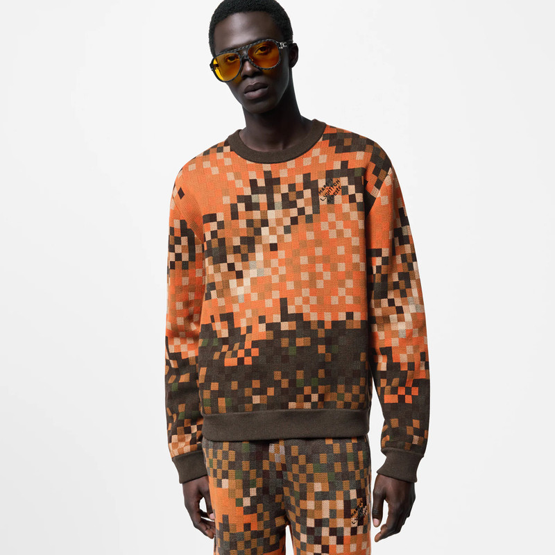 Jacquard Cotton Pullover 2