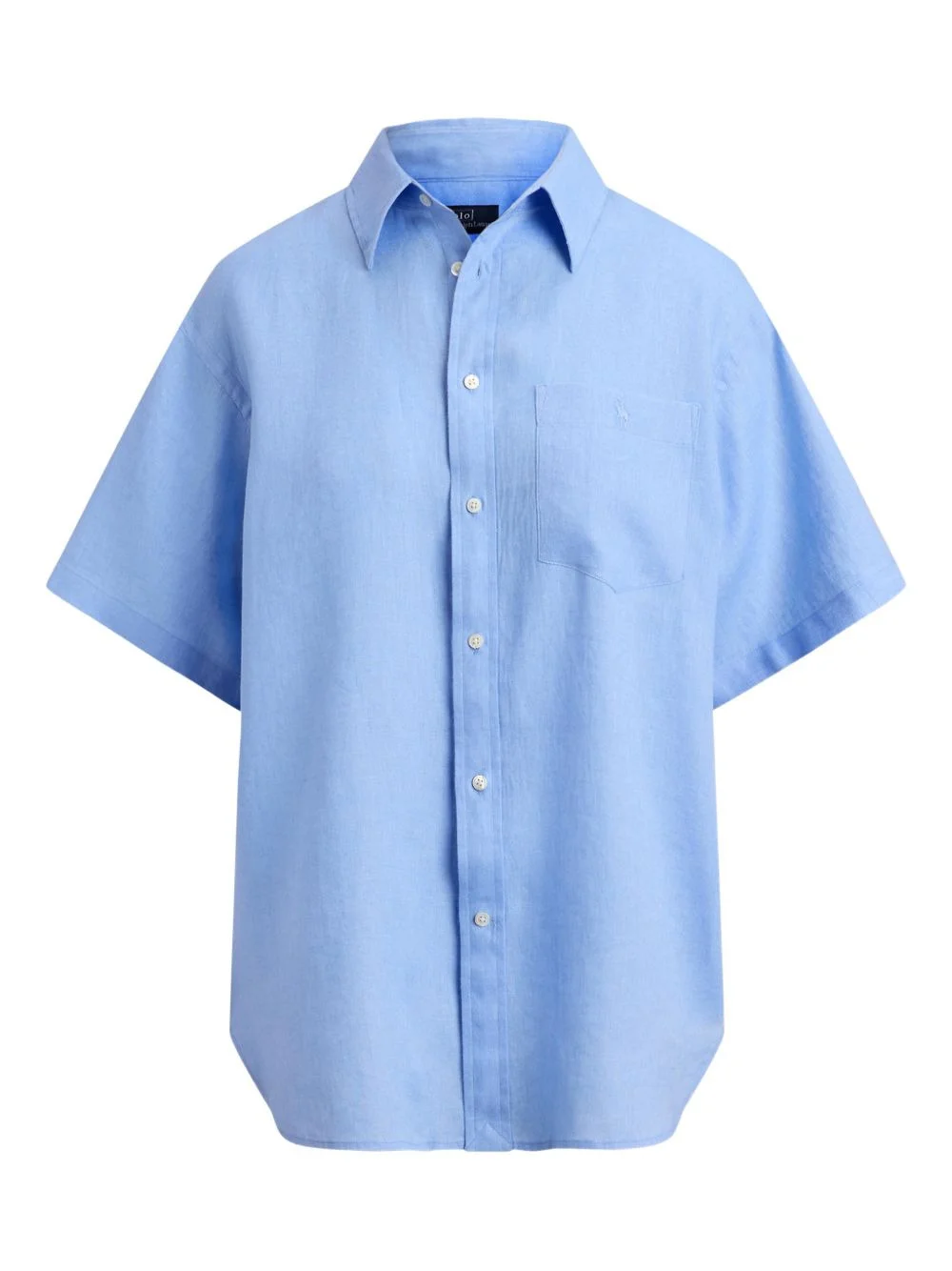patch pocket linen shirt - 1