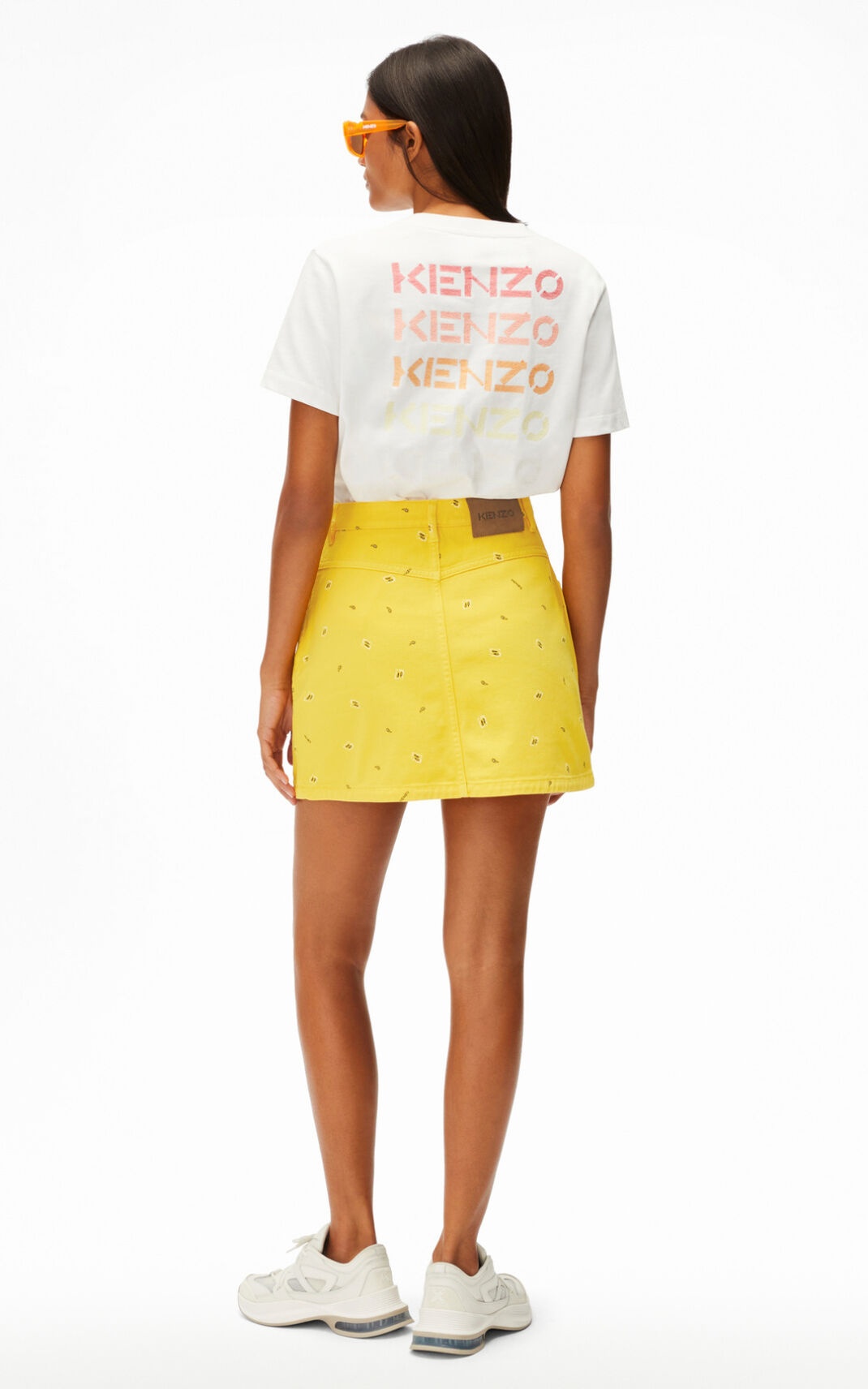 'Bandana' short denim skirt - 3