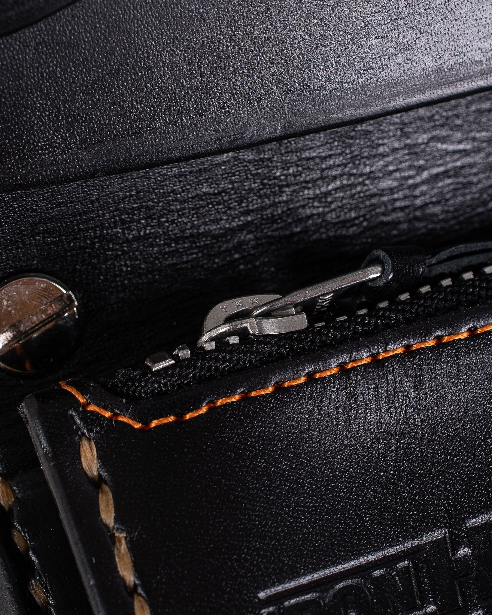IHG-03-BLK Long Shell Cordovan Wallet - Black - 6