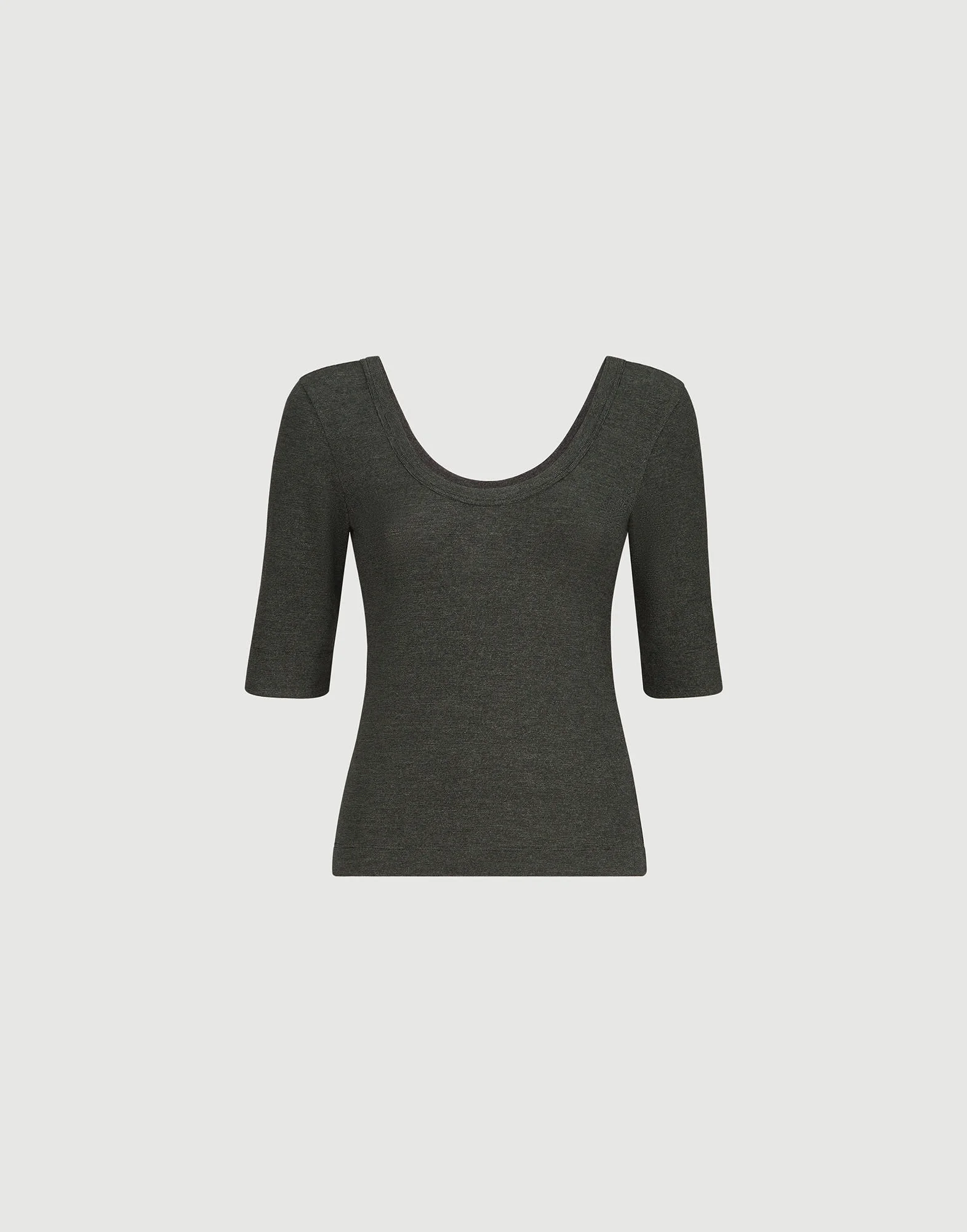 Sparkling virgin wool top with monili - 1