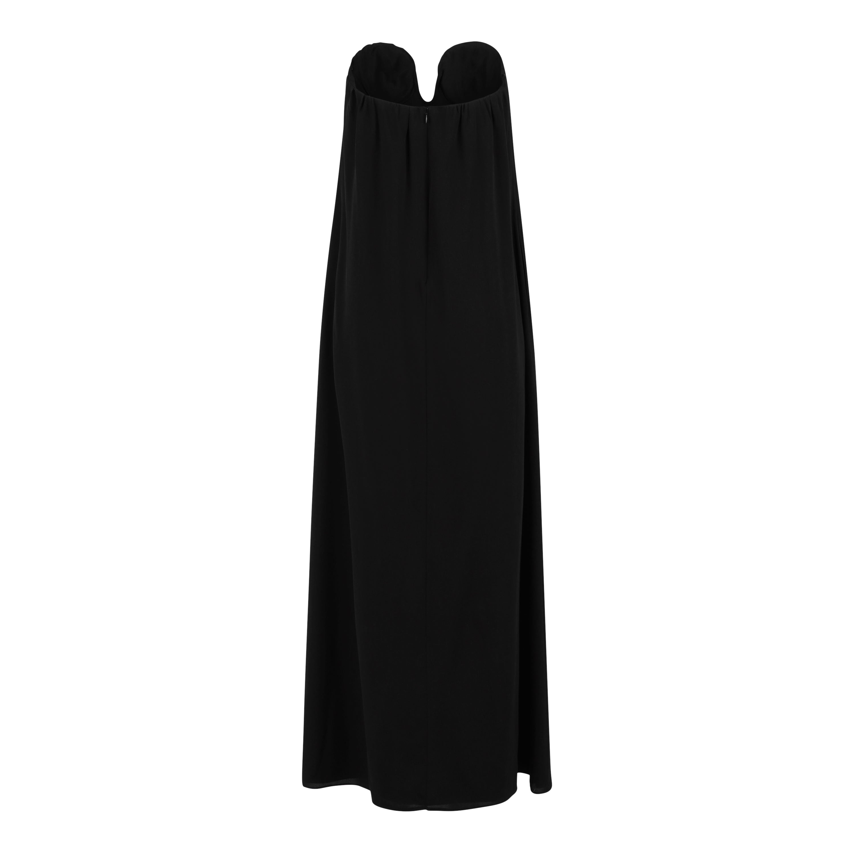 Black Strapless Hidden Corset Dress - 2