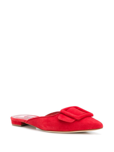 Manolo Blahnik Maysale buckle mules outlook