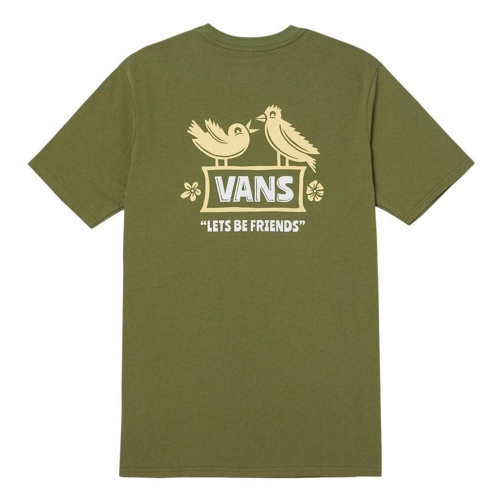 (WMNS) Vans Buzz Graphic T-Shirt 'Green' VN000C0TZBF - 2