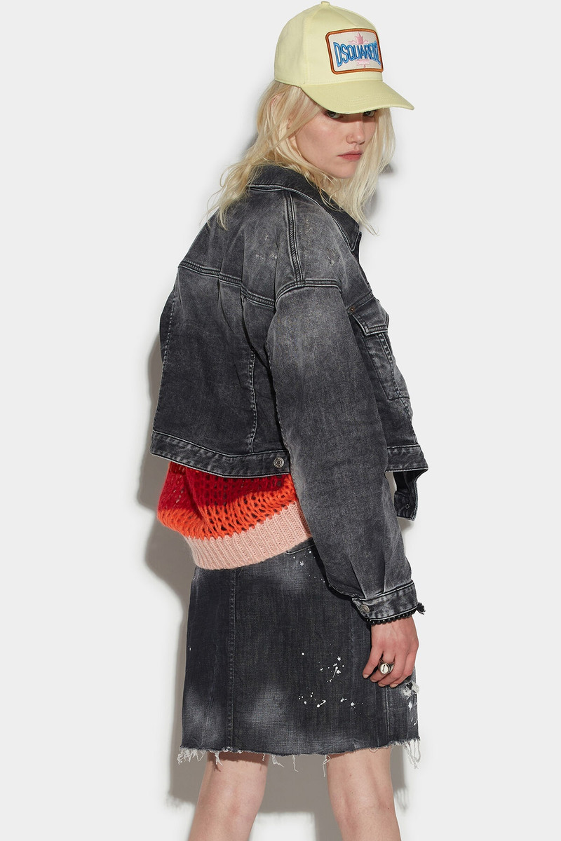 DSQUARED2 RAW CUT MIDI SKIRT outlook