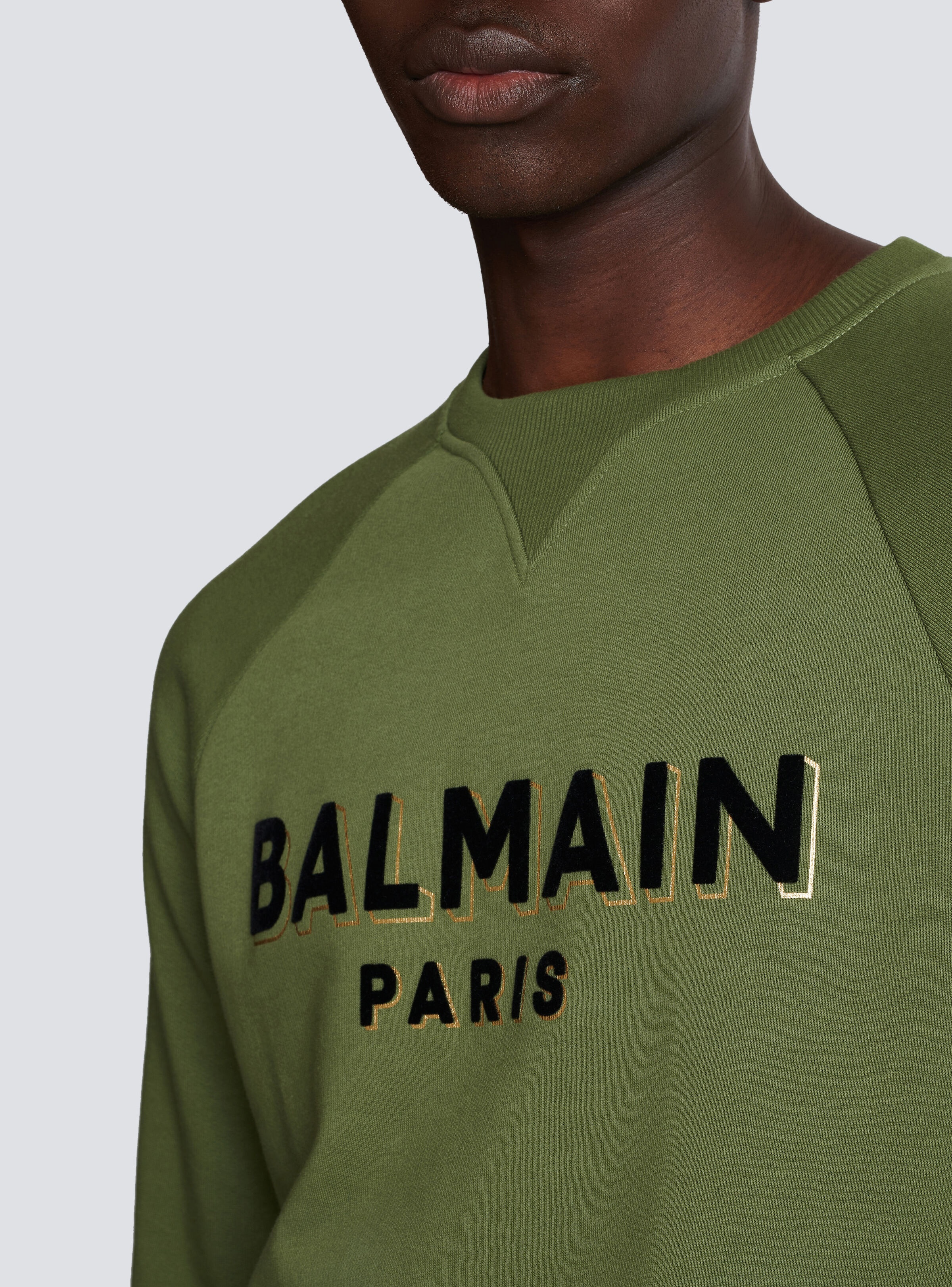 Balmain Paris flocked sweatshirt - 8