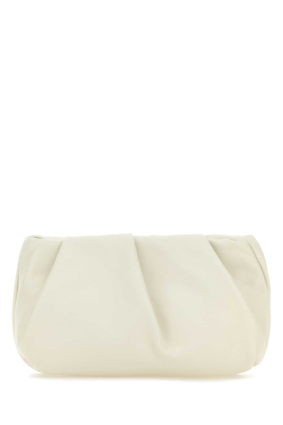 Burberry Women Ivory Nappa Leather Rose Clutch - 3