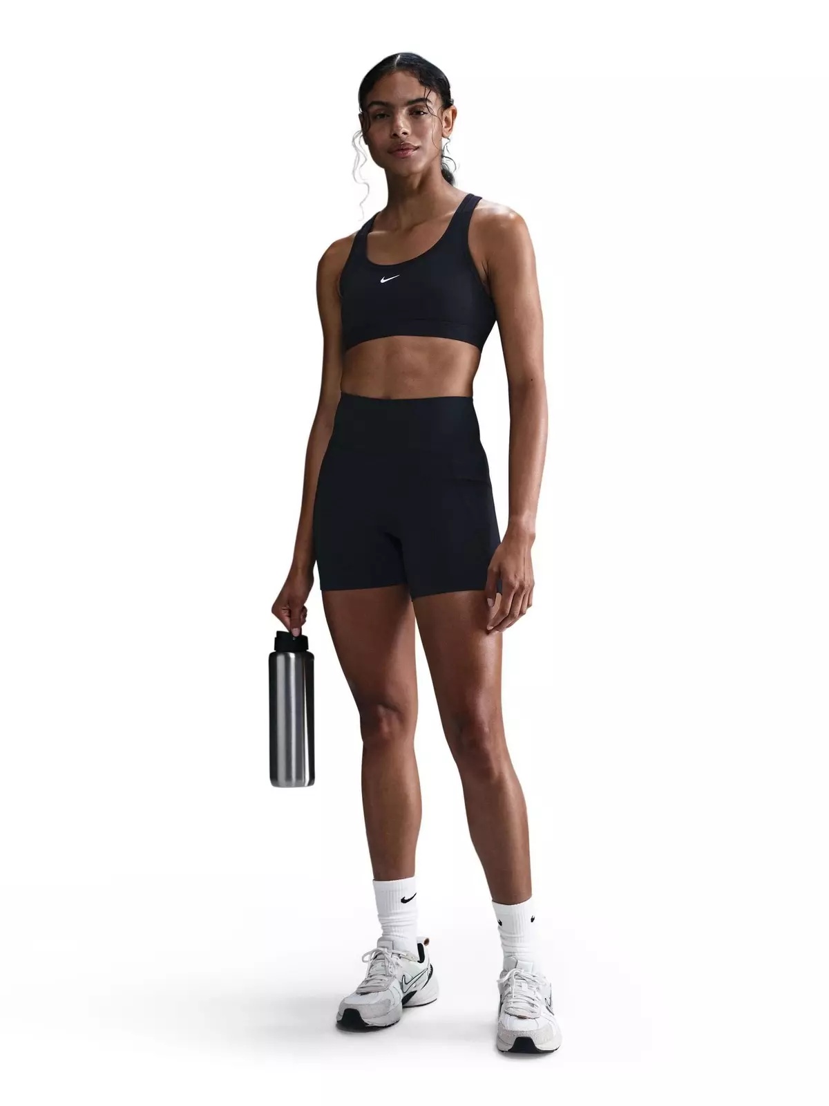 Women's Dri-FIT Universa High Rise 5" Biker Shorts -Black - 5