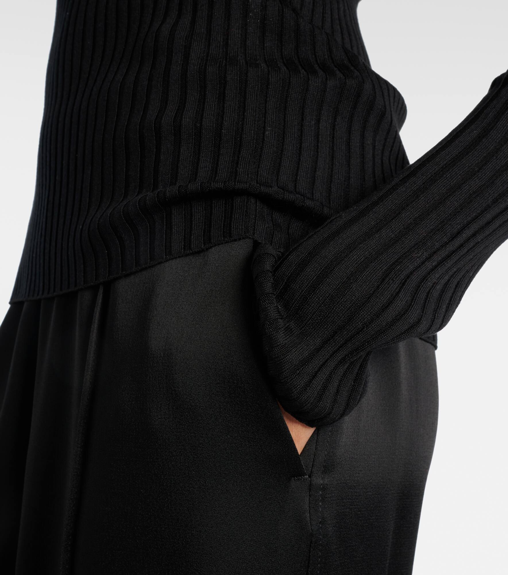 Ribbed-knit silk sweater - 5