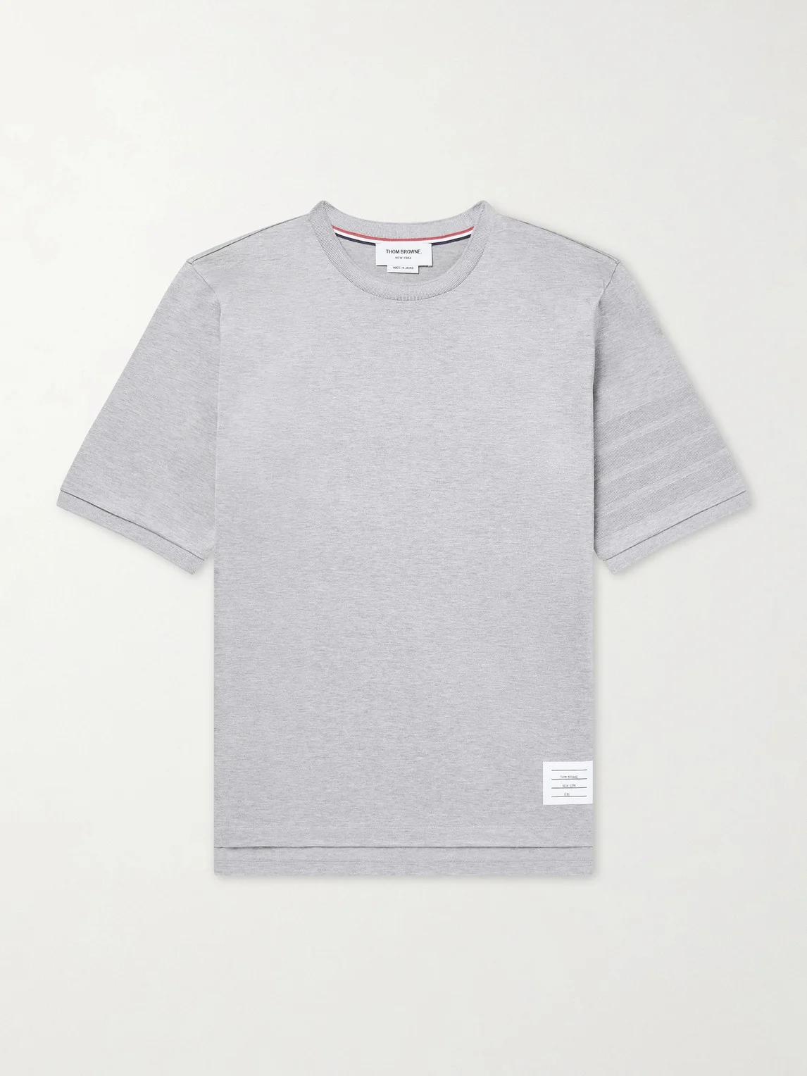 Logo-Appliquéd Striped Cotton-Jersey T-Shirt - 1