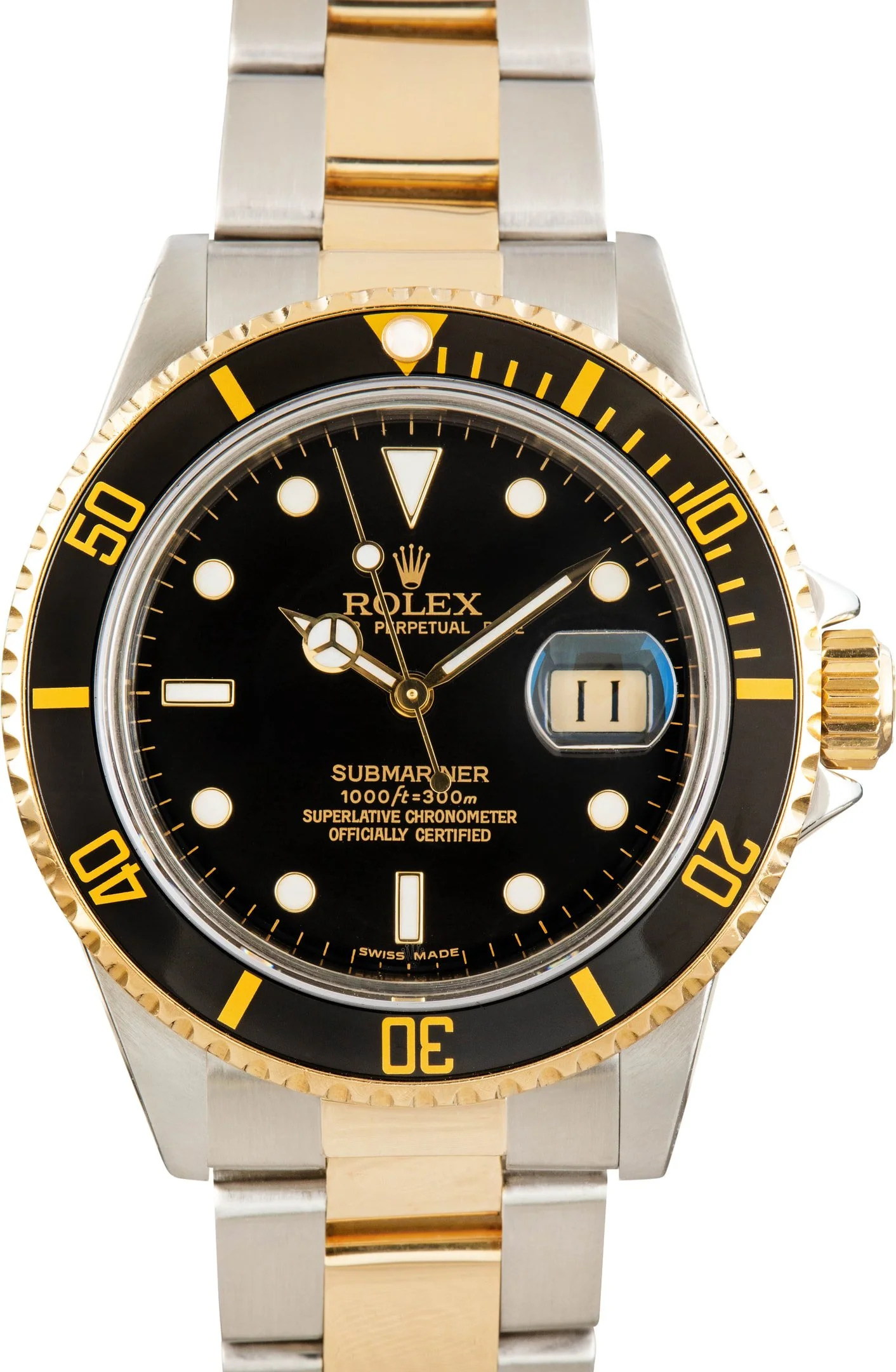 Men's Rolex Submariner 16803 Black Dial - 1