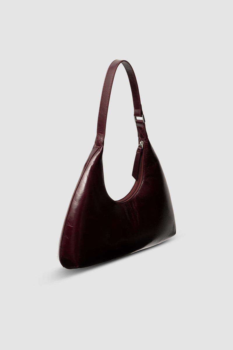 BY FAR Amber Grape Calf Leather Shoulder Bag outlook