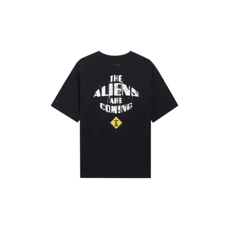 Li-Ning Li-Ning The Aliens Are Coming Graphic T-shirt 'Black' AHSSC39-1 outlook