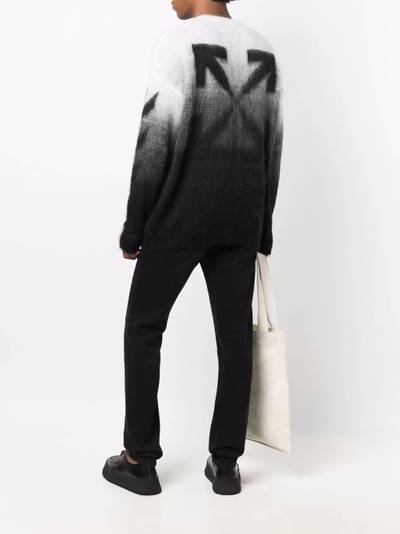 Off-White brushed gradient-effect jumper outlook