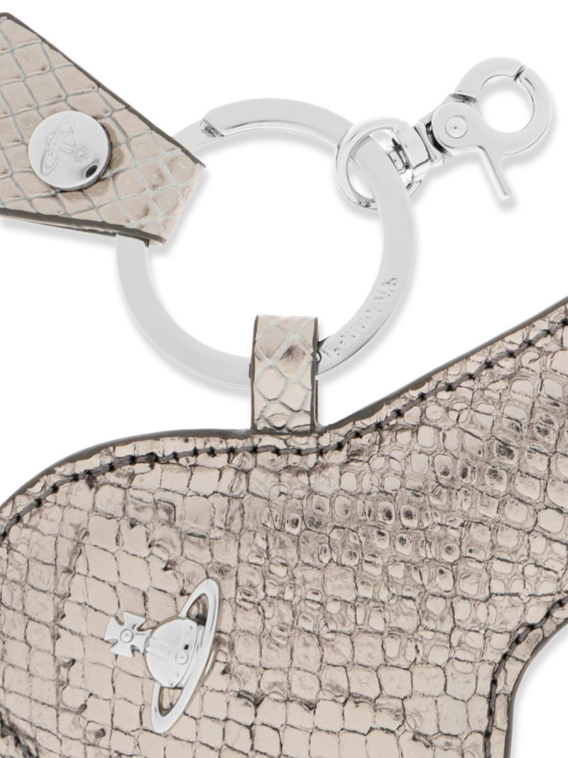 orb-detail leather keyring 4