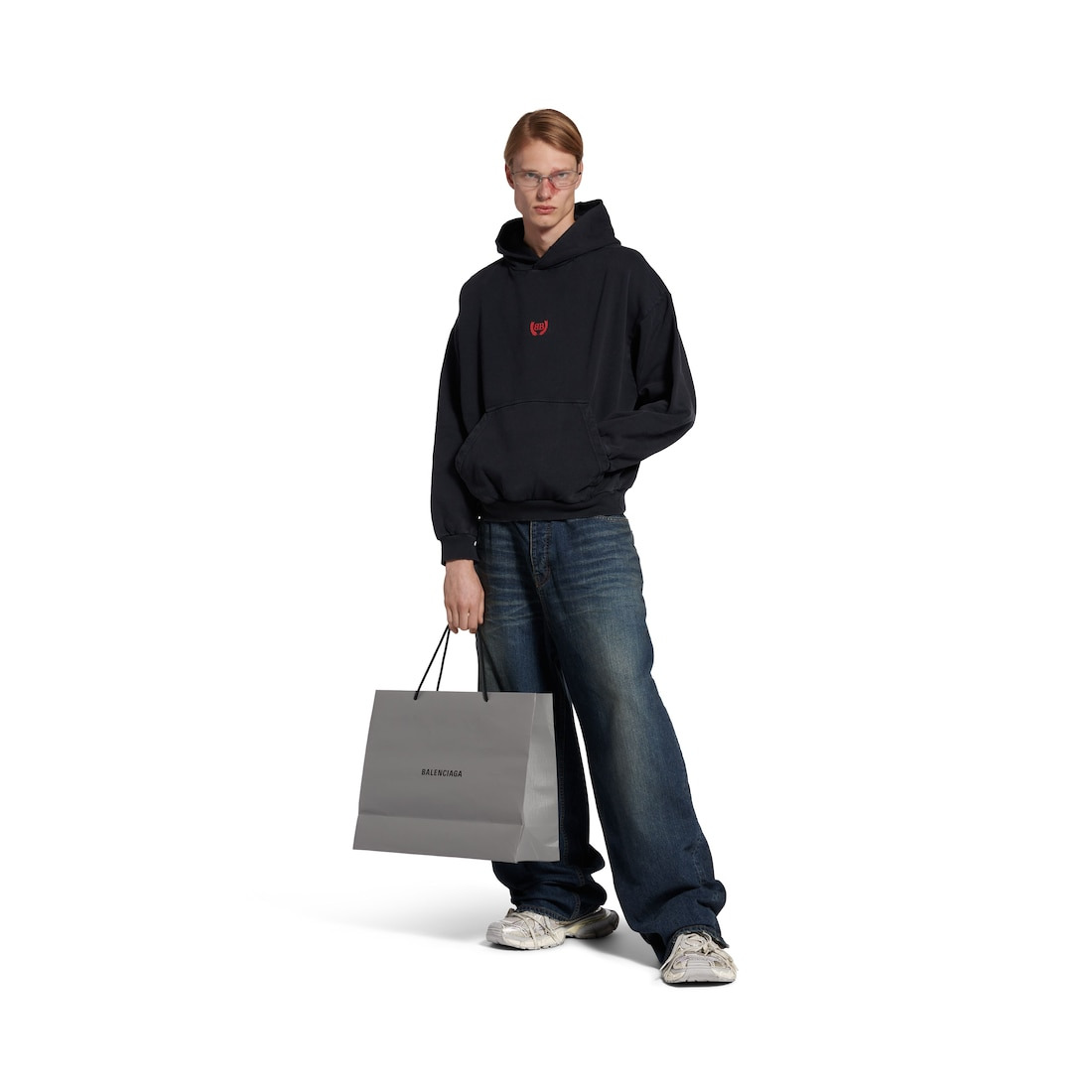 Laurel Classic Hoodie Medium Fit in Faded Black - 3