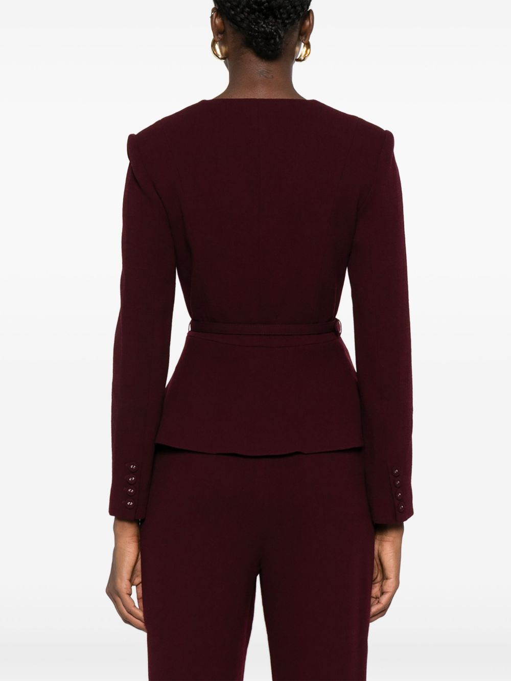 belted wrap jacket - 4