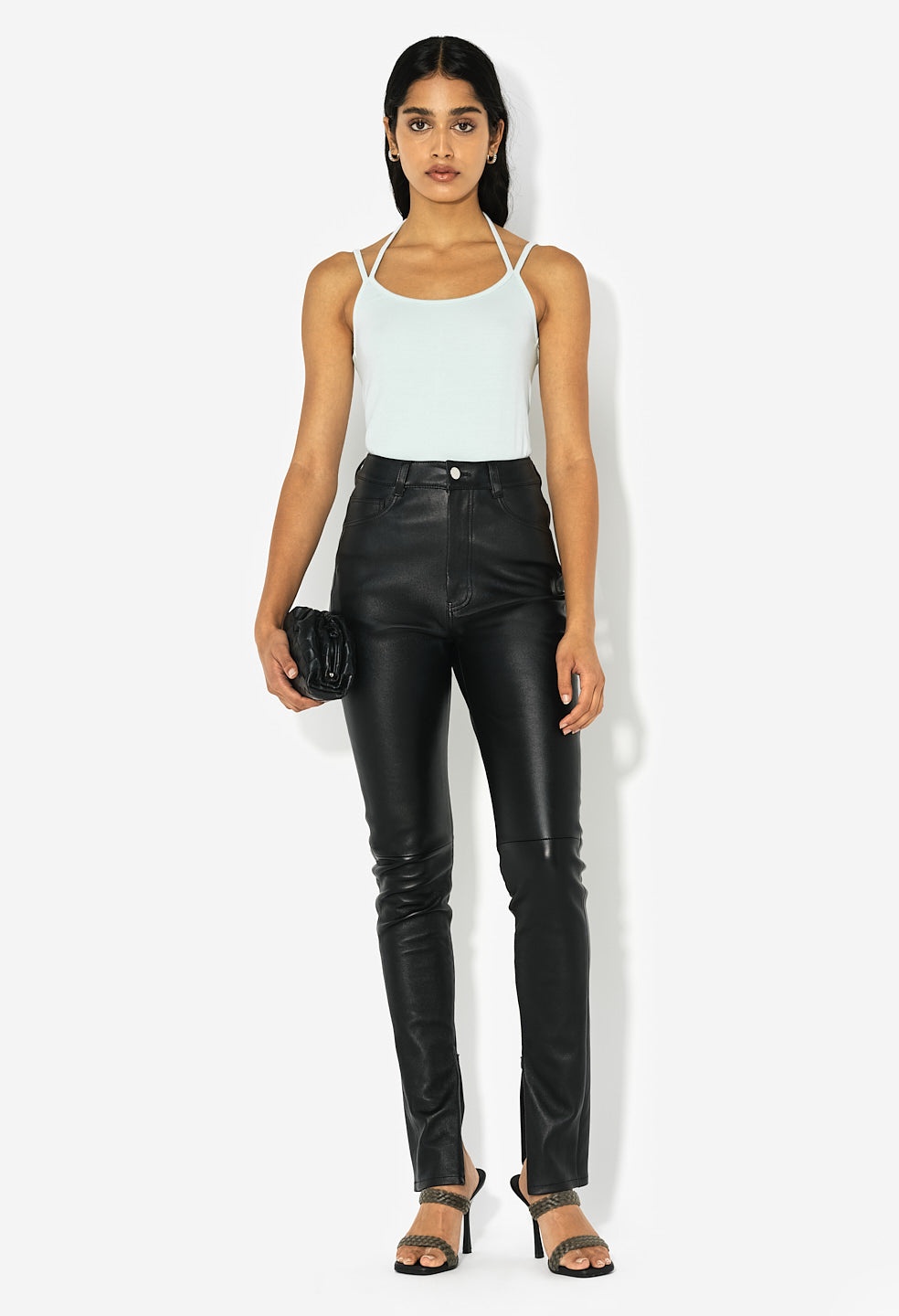 LEATHER RYDER HI RISE SKINNY - 2