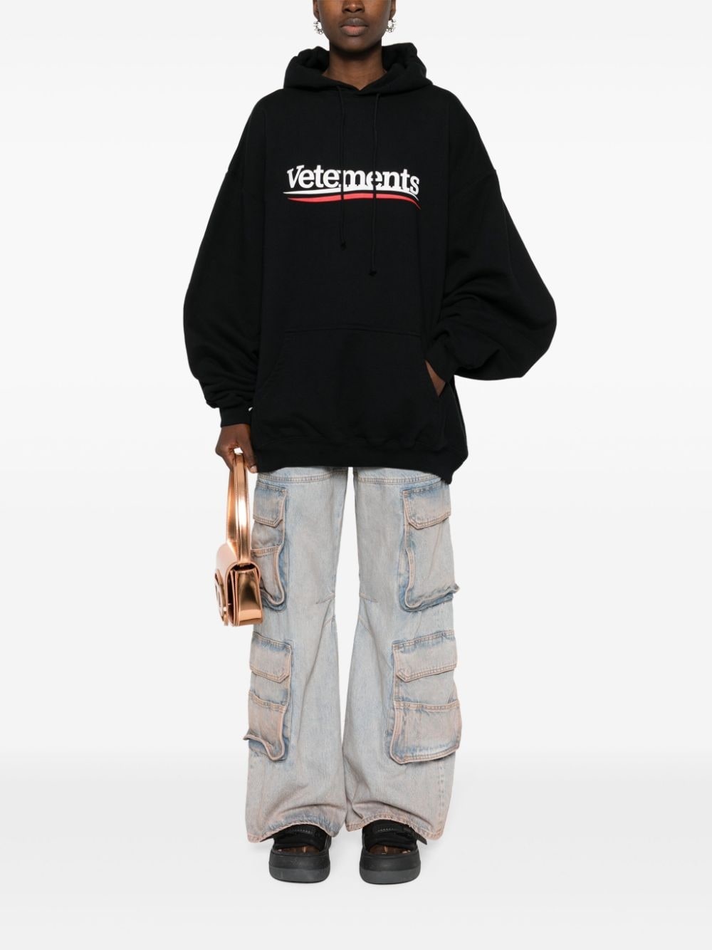 logo-print hoodie - 2