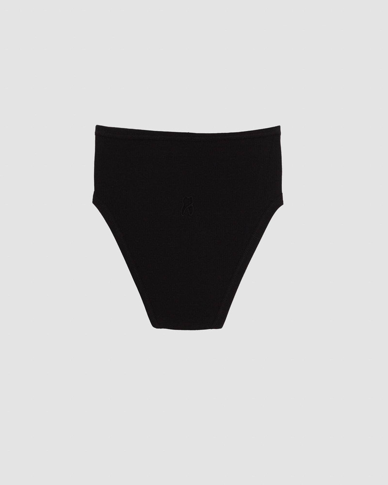 Tooth Highwaist Bell Pants - Fine Organic Cotton Rib 5
