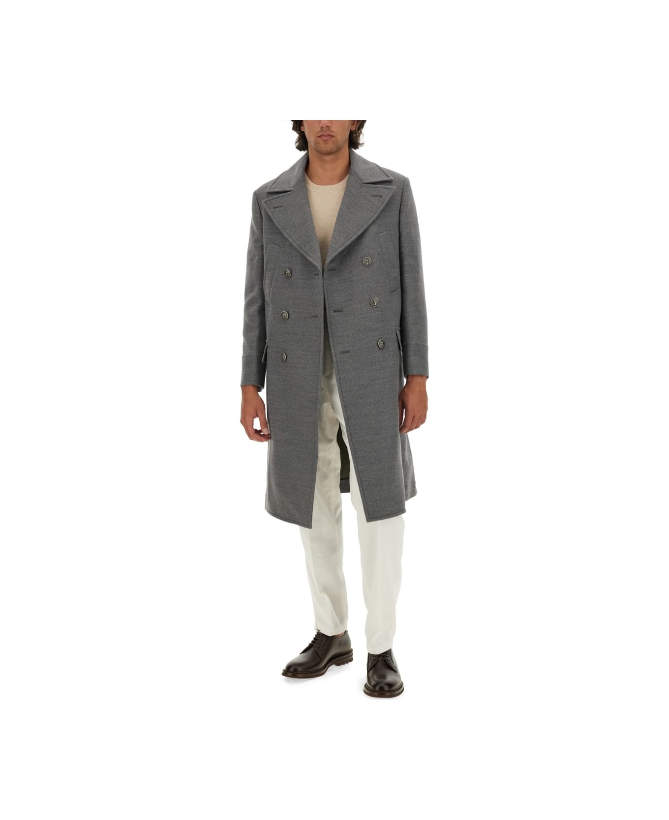 Double-breasted Coat - 2