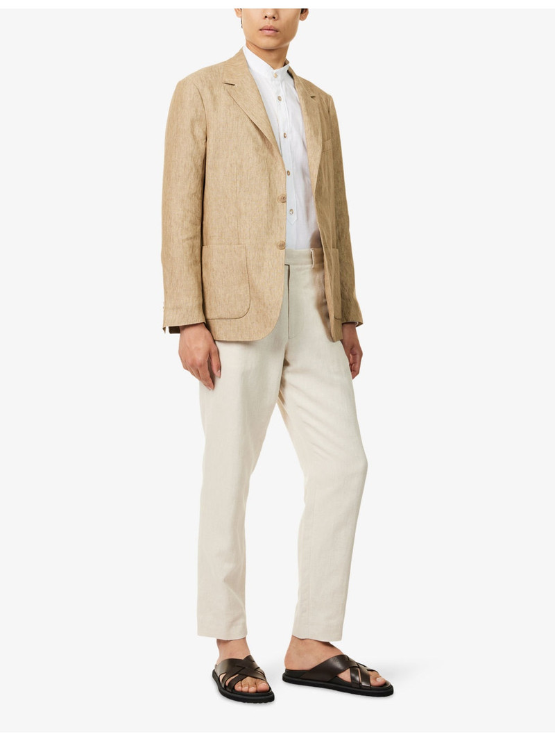 Sunspel Notched-Lapel Regular-Fit Linen Blazer outlook