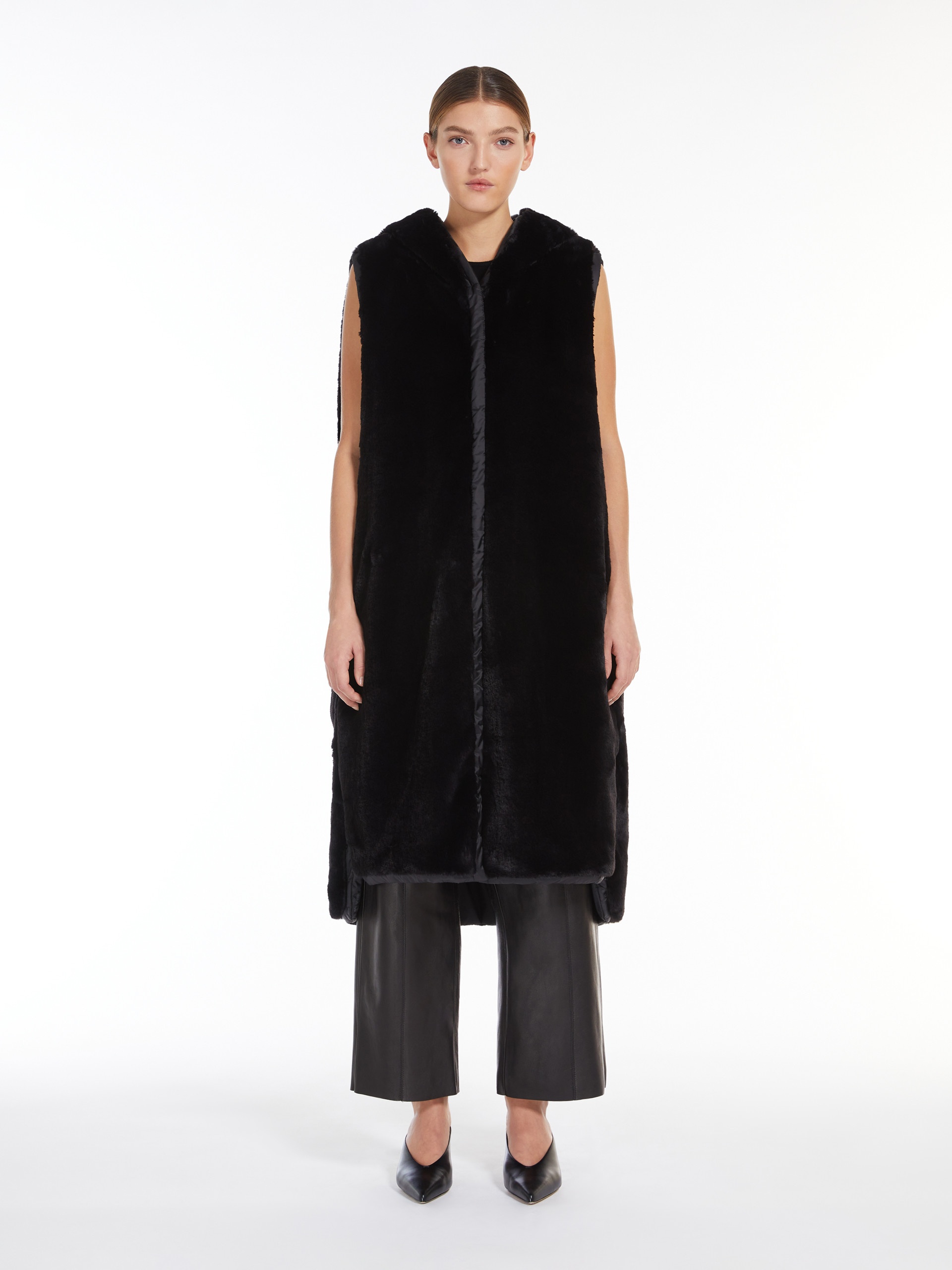FLORIAN Long reversible gilet in water-repellent fabric - 5
