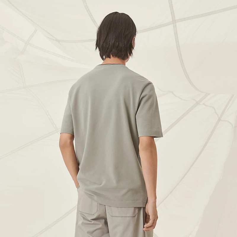 Hermès "Piqures Sellier" bicolor t-shirt outlook